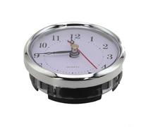HEIBTENY Movimiento de inserción de reloj de cuarzo con números romanos arábigos para reparación de reloj de abuelo, repuesto de cara de pared, piezas de manualidades, tono plateado para montaje de