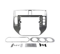 HEIBTENY Navegación para bisel Panel de repuesto para FORD Explorer para Kuga MK1 2008-2012 Plata ABS Trim Frame Cover Car GPS Radio para Dash Kit de instalación Accesorio