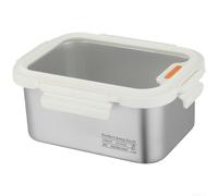 HEIBTENY Organizador de utensilios de acero inoxidable, cesta de almacenamiento de cubiertos con diseño de drenaje para palillos, cucharas, cocina, plata, 30 x 15 x 7 cm (2300 ml)