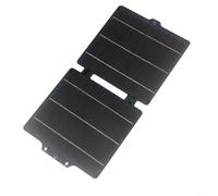 HEIBTENY Panel solar plegable portátil de 10 W, ETFE cargador solar flexible impermeable con puertos USB-C y USB, silicona monocristalina, para camping, senderismo al aire libre