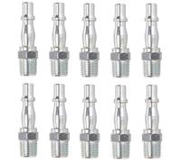 HEIBTENY Paquete de 10 accesorios de manguera de aire macho europeo de 1/4 pulgadas para conector de liberación rápida BSP compatible con PCL para Vertex Rectus 19 para herramientas de compresor