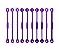 HEIBTENY Paquete de 10 amortiguadores de raqueta de tenis, amortiguadores de silicona que reducen la vibración para un mejor control, diseño ligero, verde, azul, transparente, blanco, morado (morado)
