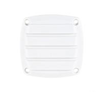 HEIBTENY Paquete de 2 rejillas de ventilación marinas de plástico negro de 3 pulgadas para yate, canoa, accesorios de montaje de cubierta de flujo recto resistentes a la intemperie (blanco)