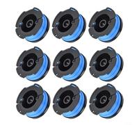 HEIBTENY Paquete de 9 cabezales de bobina y línea para Black & Decker BD032, 1.5 mm x 10 m, piezas de repuesto de alimentación automática compatibles con CST1000 GH400 GL30 Series (9 piezas)