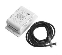 HEIBTENY Para sensor de interruptor para, termostato inalámbrico de 16 A/20 A 433 MHz con control remoto de aplicación, real y temporizador, CA 85-250 V, blanco, cable de 1 m (20 A con cable de 1 m)