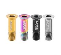 HEIBTENY Pernos de polea de desviador trasero de grado 5 para SRAM Tornillos de rueda de aleación ligera con resistencia negro dorado plateado colorido 167 x 75 x 5 mm, paquete de 2 (dorado)