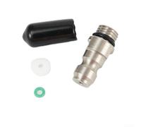 HEIBTENY Pezón relleno de conexión rápida macho de 8 mm, acoplamiento unidireccional de acero inoxidable para compresor de aire, kit de válvula de llenado HPA N2 de 300 bar/4500 PSI con junta tórica