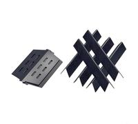 HEIBTENY Piezas de repuesto para parrilla Weber 300 Series 7 piezas placas de calor de acero esmaltado en porcelana y para barras saborizantes compatibles con gas E-310 E-320 E-330