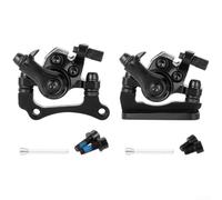 HEIBTENY Pinza de freno de disco derecho para scooter eléctrico, kit delantero y trasero para bicicleta eléctrica de 8 y 10 pulgadas, aleación de aluminio, compatible con 140 mm, 160 mm, espacio entre
