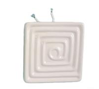 HEIBTENY Placa de calefacción por infrarrojos de cerámica de 120 x 120 mm para máquina formadora de vacío, opciones de 400 W, 500 W, 650 W, acabado en blanco o negro, distribución eficiente del calor
