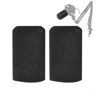 HEIBTENY Pop-Filter, cubierta de espuma para micrófono USB FIFINE K688 para bloquear plosivos, cubierta de reducción de ruido para audio claro en estudio, al aire libre, grabación en vivo (2 unidades