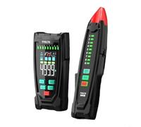 HEIBTENY Probador de cable de red con detección POE, medidor de longitud de cable 5-400 m, localizador de punto de interrupción, para cables LAN Ethernet, kit de herramientas de rastreo de