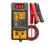 HEIBTENY Probador de relé automotriz Lectura digital 12V/24V 4-Pin 5-Pin Herramienta de diagnóstico eléctrico profesional RT01 Kit de pruebas avanzadas para reparación de vehículos de camiones de