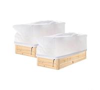 HEIBTENY Protección de plantas de invierno, cubierta rectangular de tela no tejida, barrera aislada para clima frío y defensa de insectos, cubierta reutilizable para plantas de jardín para árboles y