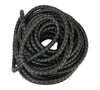HEIBTENY Protector de alambre espiral D20mm 25M Negro PP Tubo de gestión de cables para organizar aparatos informáticos y mangueras hidráulicas en oficina en casa