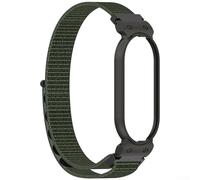 HEIBTENY Pulsera para grabadora de voz PLAUD NOTE Pin AI, correa ajustable con tela tejida y marco de metal, 265 mm de longitud para muñecas de 5.5 a 8.7 pulgadas, color plateado (verde)