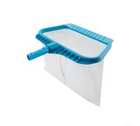 HEIBTENY Red de aterrizaje de piscina con malla ultrafina, bolsa de 38 cm de profundidad para estanques de natación, fuentes de spa, marco resistente, mango telescópico, ligero para limpiador de