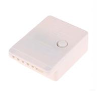 HEIBTENY Regulador de cadena LED 8 modos de tira de cinta parpadeante controlador de luz de dos vías ajustable perilla réplica interruptor para decoración flexible blanco 5,5 x 4 x 2 cm