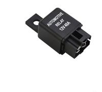 HEIBTENY Relé automotriz SPST de 4 pines de 12 V, 40 A, para coche, furgoneta, barco, bicicleta, interruptor resistente, para faros HID, luces antiniebla, bocinas, ventilador, arranque remoto estéreo