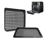 HEIBTENY Repuesto de rejilla de cocina de malla para freidora de aire, bandeja de acero al carbono con circulación uniforme de aire, para Instant para Vortex Plus de 10 cuartos de galón, antiadherente