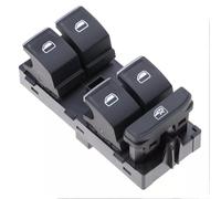 HEIBTENY Right Master Power Interruptor de ventana eléctrico, para Skoda Seat 2013-2018 OEM 5G0959857C Conjunto de botón de control lateral del conductor Reemplazo interior de plástico negro
