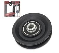 HEIBTENY Rodamiento de nailon para fitness, polea de 35 pulgadas, color negro, para accesorios de gimnasio en casa, equipo de entrenamiento de fuerza, parte ligera de baja fricción