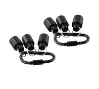 HEIBTENY SDS - Juego de barra de extensión para puntas de destornillador de vástago SDS, organizador de almacenamiento de brocas de aleación de aluminio con hebilla de llavero para martillo eléctrico