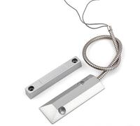 HEIBTENY Sensor de alarma magnético para puerta de garaje, interruptor de control con cable, soporta señal normalmente abierta o normalmente cerrada, para almacén industrial, puerta de fábrica