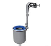 HEIBTENY Skimmer de piscina montado en la pared para eliminación de escombros, herramienta de limpieza de cabeza ajustable para piscinas en el suelo y sobre el suelo, para plástico para recoger hojas