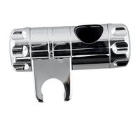 HEIBTENY Soporte de cabezal de ducha ajustable para riel deslizante de 25 mm, soporte ABS cromado con fuerte agarre para deslizarse, accesorio de repuesto para baño