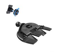 HEIBTENY Soporte de coche portátil ajustable con ranura para CD con adaptador de soporte para pantallas CarPlay, soporte de pantalla para sistemas de navegación y monitores multimedia