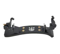 HEIBTENY Soporte de hombro para violín de estilo alemán, para violín de 3/4 4/4, soporte de aleación ajustable, con gancho acolchado, altura e inclinación, para una postura estable, color negro