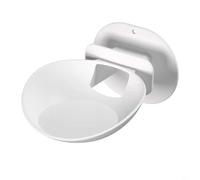 HEIBTENY Soporte de pared para altavoz inteligente Echo Dot Max, soporte que ahorra espacio con gestión de cables integrada y fácil instalación, mantiene tu habitación limpia (blanco)