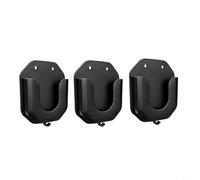 HEIBTENY Soporte de pared para cámaras Blink Outdoor 4/Mini/Mini 2/interior, instalación sin taladro, material ABS negro, resistente a la intemperie, compacto, 8 x 6,48 cm, tamaño 3 unidades