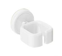 HEIBTENY Soporte para secador de pelo con ventosa no perforado, estante de almacenamiento para baño, rodamiento fuerte, soporte de PET+PC para tubos pequeños a largos, instalación sin herramientas