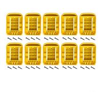 HEIBTENY Soportes de montaje de batería para herramientas Dewalt de 20 V 60 V, paquetes de almacenamiento de muelle, soporte de montaje en pared de batería para DCB200 DCB201 DCB202 DCB203 DCB204 para