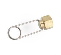 HEIBTENY Tapa de cobre para tanque de gas para camping, ligera, 12 G, bloqueo de línea de conexión de gas licuado para barbacoa al aire libre, accesorios de estufa, tanque plano para picnic