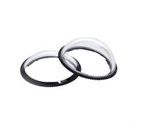 HEIBTENY Tapa de protección de lente para Insta360 X4 Air, paquete de 2 cubiertas de lente de cámara de PC, protección ligera resistente a los arañazos, protectores negros compactos para