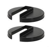 HEIBTENY Tapas negras para cesta de cerveza Moccamaster, paquete de 2 fundas de repuesto para cestas de cerveza de 1.0 L y 1.25 L, mango antiquemaduras, apto para lavavajillas