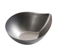HEIBTENY Tazones de acero inoxidable para salsa, para ollas calientes, aperitivos, postres, ketchup, estilo coreano, apilable, fácil de limpiar, forma ergonómica, plata, 125 x 105 x 43 cm (plata)