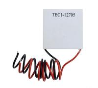 HEIBTENY TEC1-12705 Módulo termoeléctrico Peltier 12V 45A 40X40mm Placa de enfriamiento de estado para proyectos de disipador de calor DIY Alambre de 30 cm