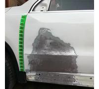 HEIBTENY Tira protectora magnética flexible para pintura de carrocería de coche, 55 cm, cinta de blindaje de chapa ABS, plegable, cubierta protectora de reparación de abolladuras, verde
