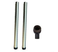 HEIBTENY Tubo de extensión de acero inoxidable de 32 mm y cepillo de pelo de caballo compatible con aspiradora Nilfisk VP100 serie 200, diseño ligero