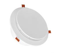 HEIBTENY Ventilación de techo de 4 pulgadas con panel ajustable y pantalla de malla extraíble, difusor redondo ABS HVAC con clip de bloqueo para baño, cocina, sótano, secadora Soffit (80 mm 95 mm)