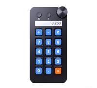HEIBTENY Visualiza el teclado, diseño compacto de 15 x 10 x 2 cm, 15 teclas programables para sus necesidades específicas de transmisión en vivo y creación de contenido, longevidad y fiabilidad, negro
