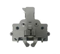 HEIBTENY WD21X10490 Cerradura de puerta de lavavajillas y conjunto de interruptor, para GE Black Plastic Latch pieza de repuesto, con bloqueo de seguridad, componente de reparación de