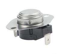 HEIBTENY WE4M127 Termostato de ciclismo para secadora L135-20F reinicio automático 57.2 °C Interruptor de temperatura de metal de corte compatible con GE para secadores Hotpoint reemplaza WE04M0127