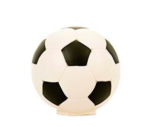 Heico - Egmont Toys luz nocturna diseño de pelota de fútbol blanco/negro