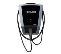 HEIDELBERG Amperfied Wallbox con contador MID para facturación de vehículos corporativos, incluye cable de carga de 5 m. Potencia de carga de 11 kW. Estación de carga Connect.Business. Hasta 5 años de
