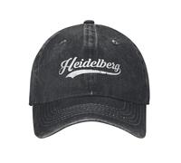 Heidelberg City Alemania Hombres Mujeres Gorras de béisbol Deutschland Denim Desgastado Lavados Sombreros al Aire Libre Sin Estructura Snapback Suave